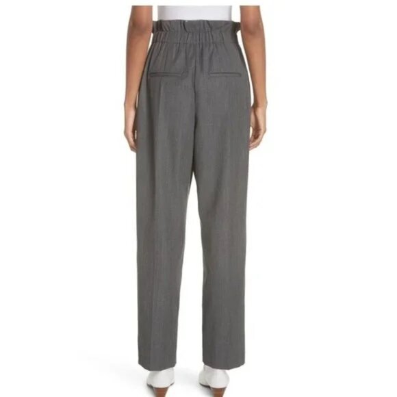 Helmut Lang Paperbag Waist Wool Gabardine Pants - Picture 2 of 8